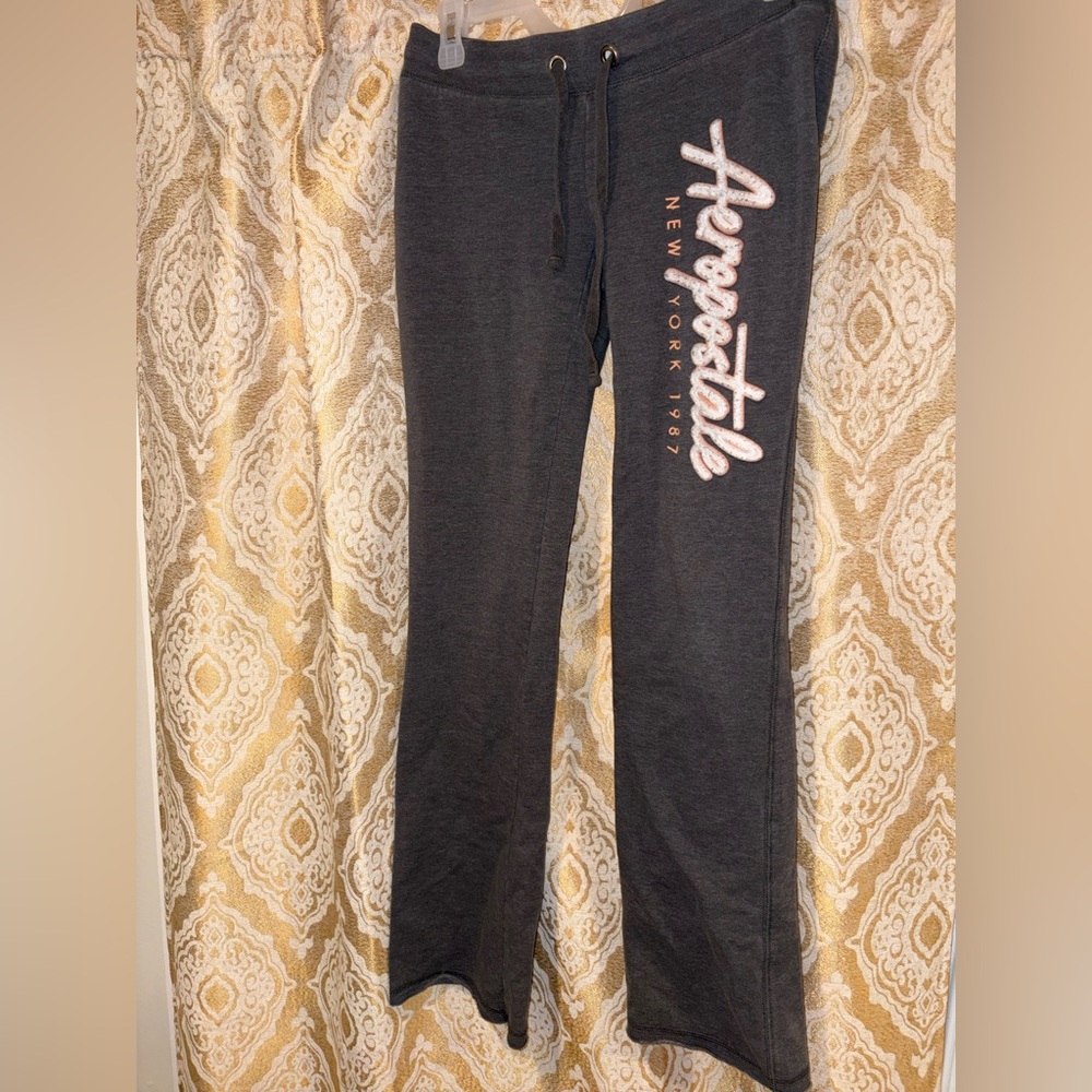 Aeropostale Gray Flared Sweats